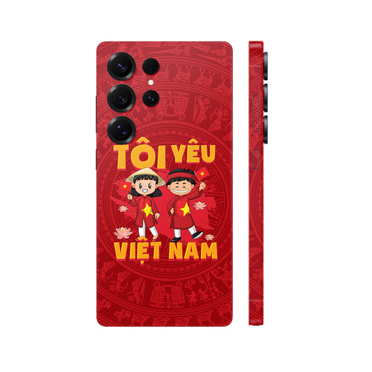 Dán Skin Galaxy S24 Series Hình Tôi Yêu Việt Nam | Chủ Đề Việt Nam