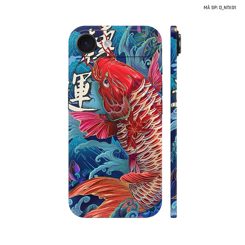 Dán Skin IPhone 17 Series Hình Nghệ Thuật Xăm Cá Chép | D_NTX01