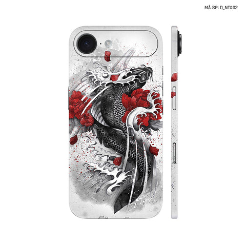 Dán Skin IPhone 17 Series Hình Nghệ Thuật Xăm Cá Chép | D_NTX02