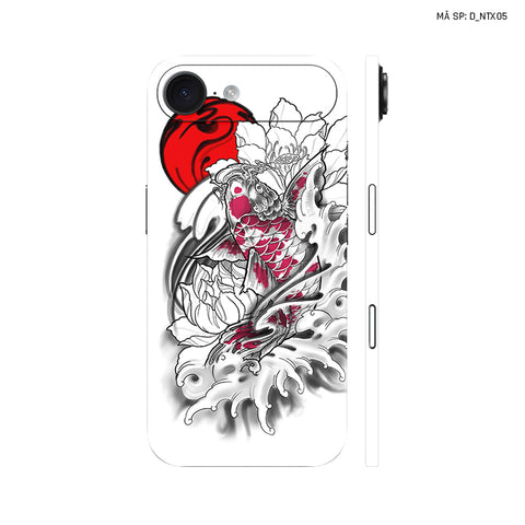 Dán Skin IPhone 17 Series Hình Nghệ Thuật Xăm Cá Chép | D_NTX05