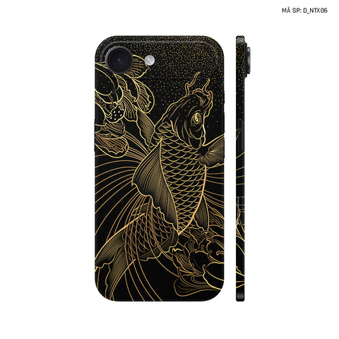 Dán Skin IPhone 17 Series Hình Nghệ Thuật Xăm Cá Chép | D_NTX06