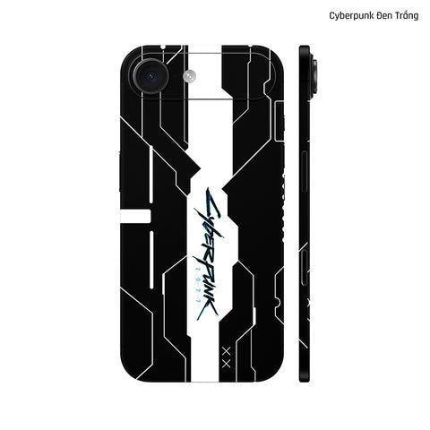 Dán Skin IPhone 17 Series Hình Cyberpunk Đen Trắng 01