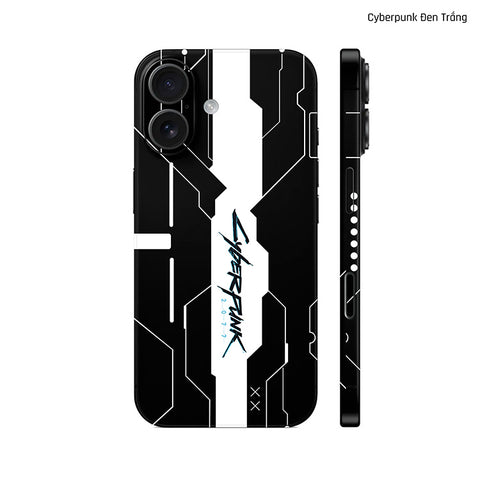 Dán Skin IPhone 17 Series Hình Cyberpunk Đen Trắng 01