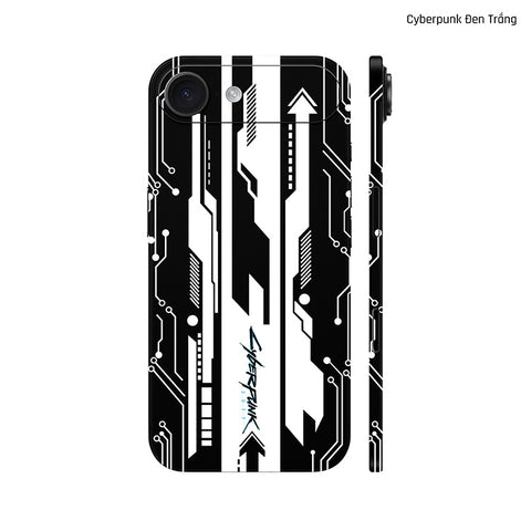Dán Skin IPhone 17 Series Hình Cyberpunk Đen Trắng 02