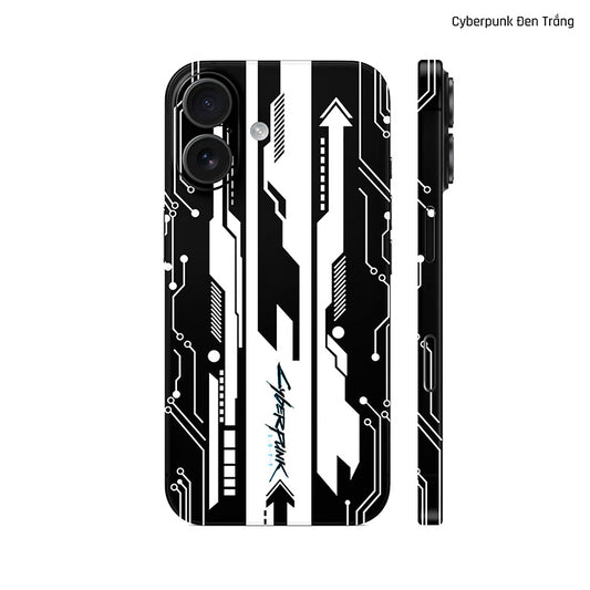 Dán Skin IPhone 17 Series Hình Cyberpunk Đen Trắng 02