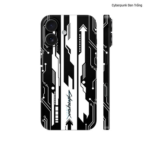 Dán Skin IPhone 17 Series Hình Cyberpunk Đen Trắng 02