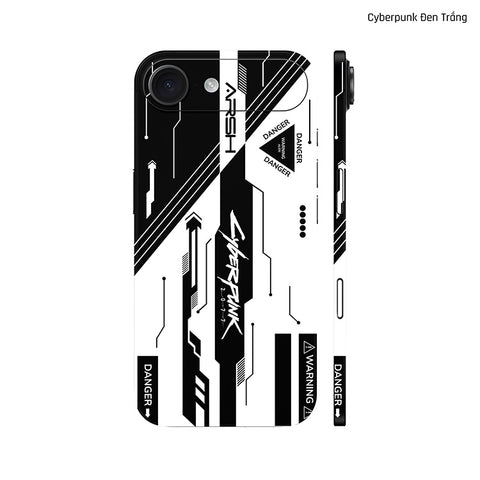 Dán Skin IPhone 17 Series Hình Cyberpunk Đen Trắng 06