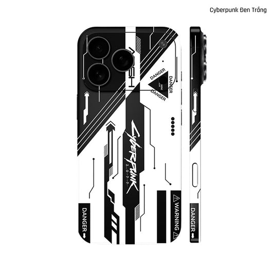 Dán Skin IPhone 17 Series Hình Cyberpunk Đen Trắng 06