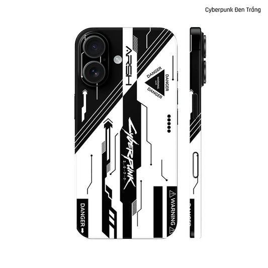 Dán Skin IPhone 17 Series Hình Cyberpunk Đen Trắng 06