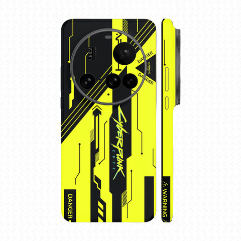 Dán Skin Xiaomi 15 Series In Hình Cyberpunk Vàng Đen 06