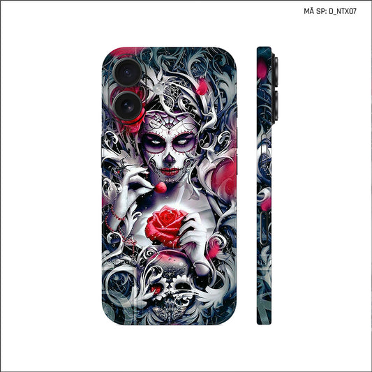 Dán Skin IPhone 17 Series Hình Nghệ Thuật Xăm Geisha | D_NTX07