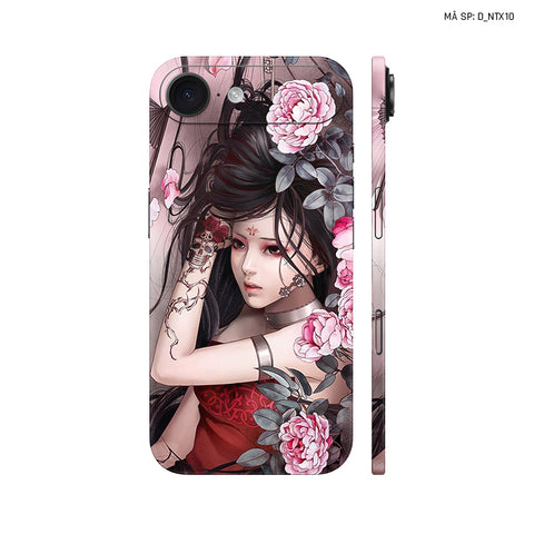 Dán Skin IPhone 17 Series Hình Nghệ Thuật Xăm Geisha | D_NTX10