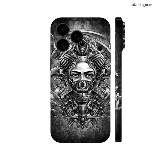 Dán Skin IPhone 17 Series Hình Nghệ Thuật Xăm Geisha | D_NTX11