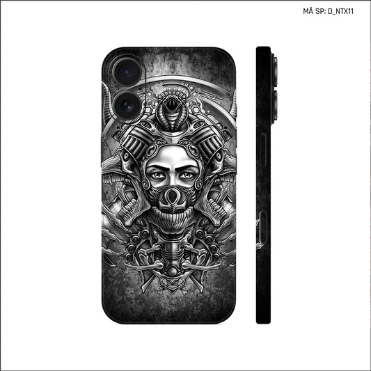 Dán Skin IPhone 17 Series Hình Nghệ Thuật Xăm Geisha | D_NTX11