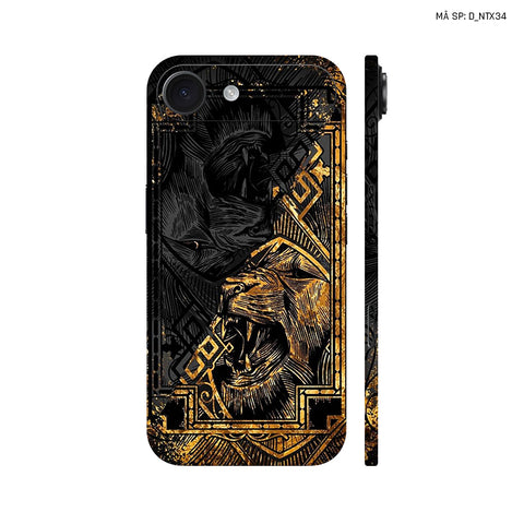 Dán Skin IPhone 17 Series Hình Nghệ Thuật Xăm Hổ Sói | D_NTX34