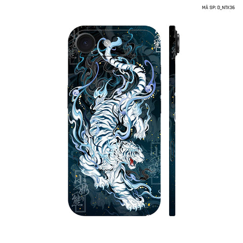 Dán Skin IPhone 17 Series Hình Nghệ Thuật Xăm Hổ Sói | D_NTX36