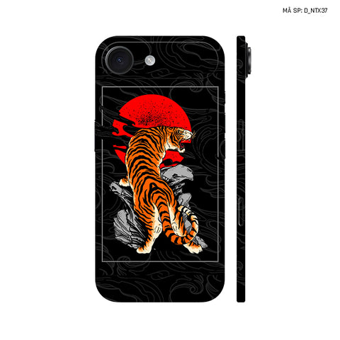 Dán Skin IPhone 17 Series Hình Nghệ Thuật Xăm Hổ Sói | D_NTX37