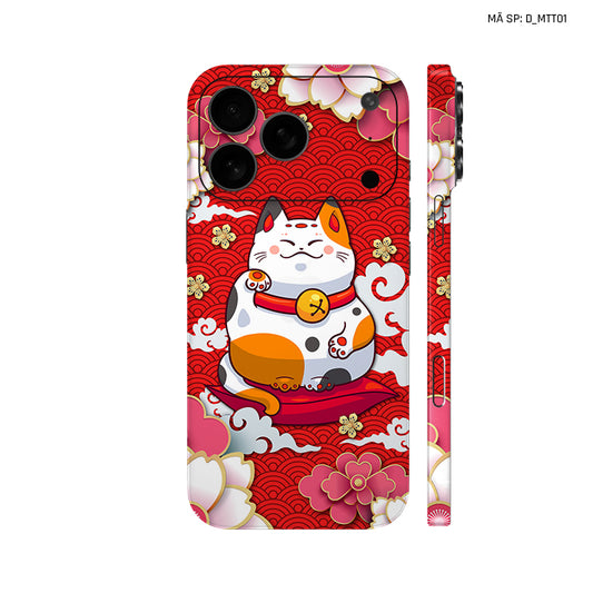 Dán Skin IPhone 17 Series Hình Mèo Thần Tài | D_MTT01