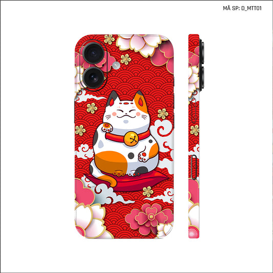 Dán Skin IPhone 17 Series Hình Mèo Thần Tài | D_MTT01