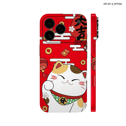 Dán Skin IPhone 17 Series Hình Mèo Thần Tài | D_MTT01A