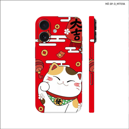Dán Skin IPhone 17 Series Hình Mèo Thần Tài | D_MTT01A