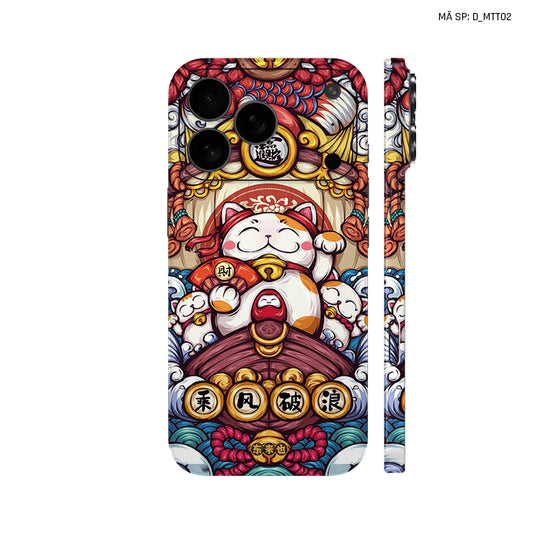Dán Skin IPhone 17 Series Hình Mèo Thần Tài | D_MTT02