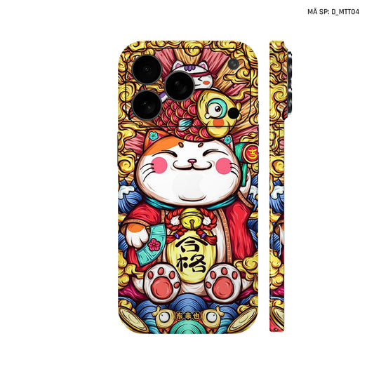 Dán Skin IPhone 17 Series Hình Mèo Thần Tài | D_MTT04