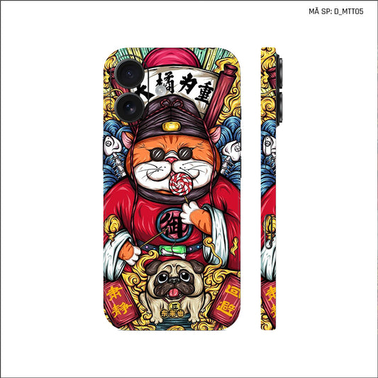 Dán Skin IPhone 17 Series Hình Mèo Thần Tài | D_MTT05