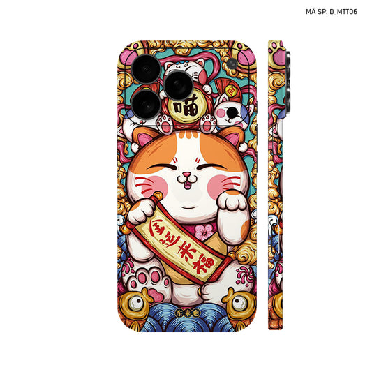 Dán Skin IPhone 17 Series Hình Mèo Thần Tài | D_MTT06