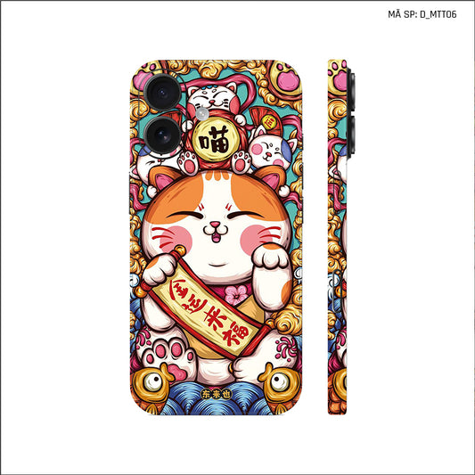 Dán Skin IPhone 17 Series Hình Mèo Thần Tài | D_MTT06