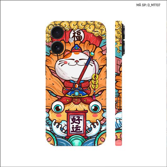 Dán Skin IPhone 17 Series Hình Mèo Thần Tài | D_MTT07