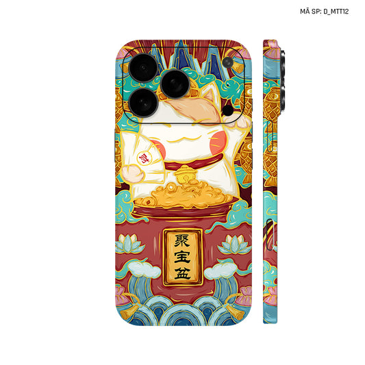 Dán Skin IPhone 17 Series Hình Mèo Thần Tài | D_MTT12