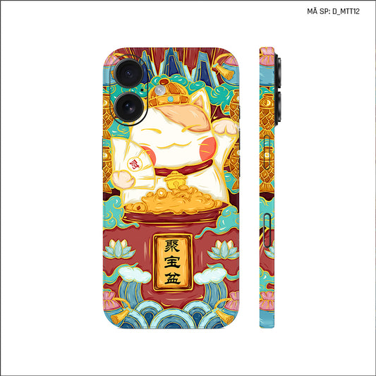 Dán Skin IPhone 17 Series Hình Mèo Thần Tài | D_MTT12