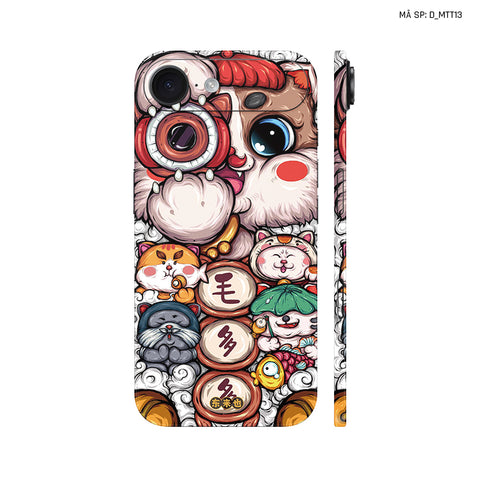 Dán Skin IPhone 17 Series Hình Mèo Thần Tài | D_MTT13