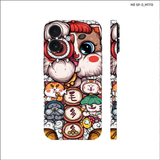 Dán Skin IPhone 17 Series Hình Mèo Thần Tài | D_MTT13
