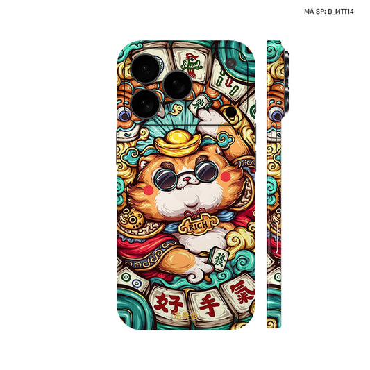 Dán Skin IPhone 17 Series Hình Mèo Thần Tài | D_MTT14