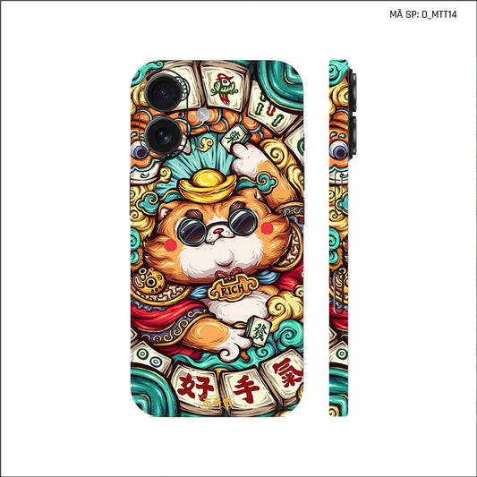 Dán Skin IPhone 17 Series Hình Mèo Thần Tài | D_MTT14