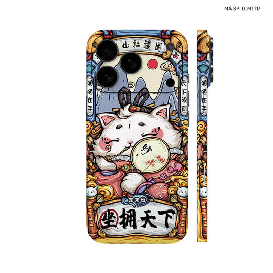 Dán Skin IPhone 17 Series Hình Mèo Thần Tài | D_MTT17