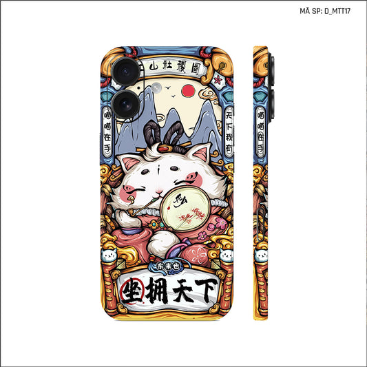 Dán Skin IPhone 17 Series Hình Mèo Thần Tài | D_MTT17