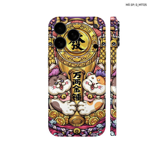 Dán Skin IPhone 17 Series Hình Mèo Thần Tài | D_MTT25