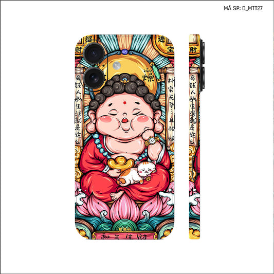 Dán Skin IPhone 17 Series Hình Mèo Thần Tài | D_MTT27