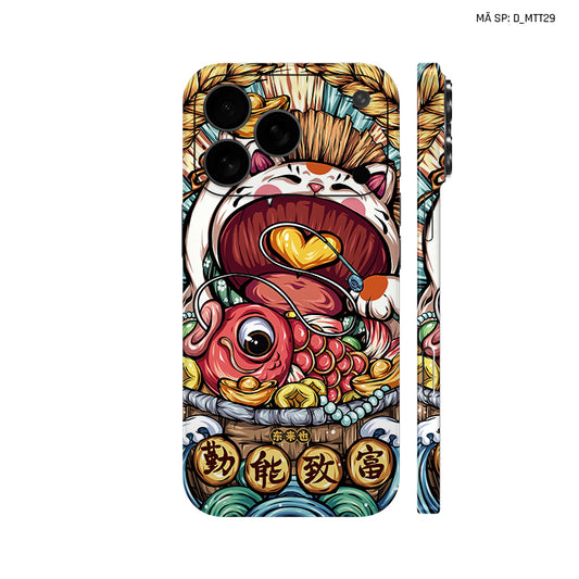 Dán Skin IPhone 17 Series Hình Mèo Thần Tài | D_MTT29