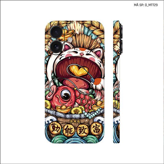 Dán Skin IPhone 17 Series Hình Mèo Thần Tài | D_MTT29