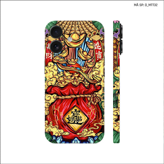 Dán Skin IPhone 17 Series Hình Mèo Thần Tài | D_MTT32