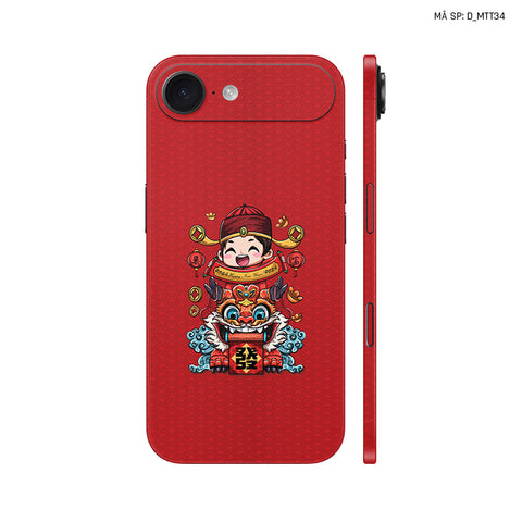 Dán Skin IPhone 17 Series Hình Mèo Thần Tài | D_MTT34