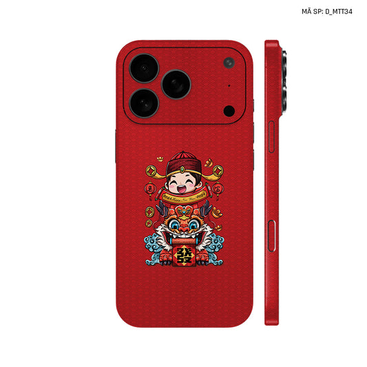Dán Skin IPhone 17 Series Hình Mèo Thần Tài | D_MTT34