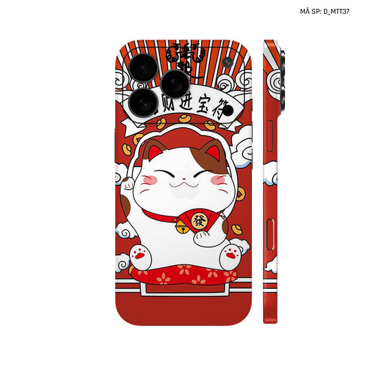 Dán Skin IPhone 17 Series Hình Mèo Thần Tài | D_MTT37