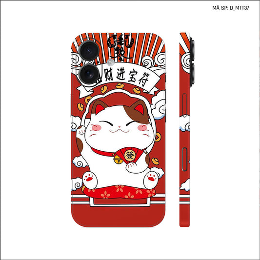 Dán Skin IPhone 17 Series Hình Mèo Thần Tài | D_MTT37