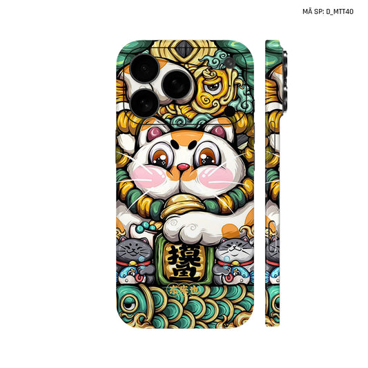 Dán Skin IPhone 17 Series Hình Mèo Thần Tài | D_MTT40
