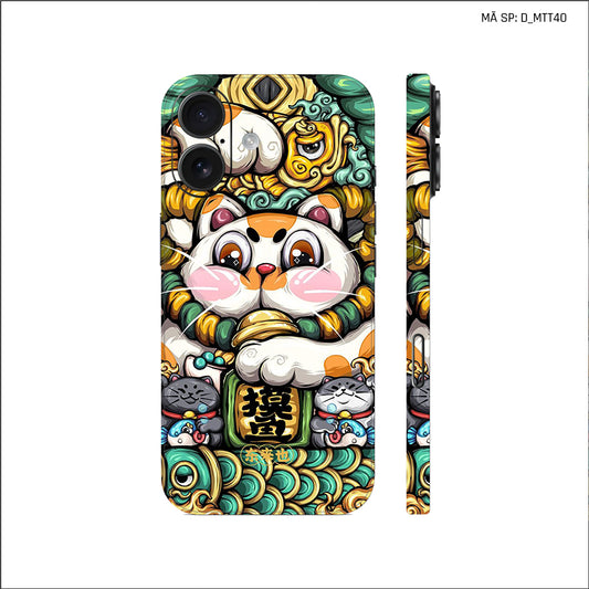 Dán Skin IPhone 17 Series Hình Mèo Thần Tài | D_MTT40